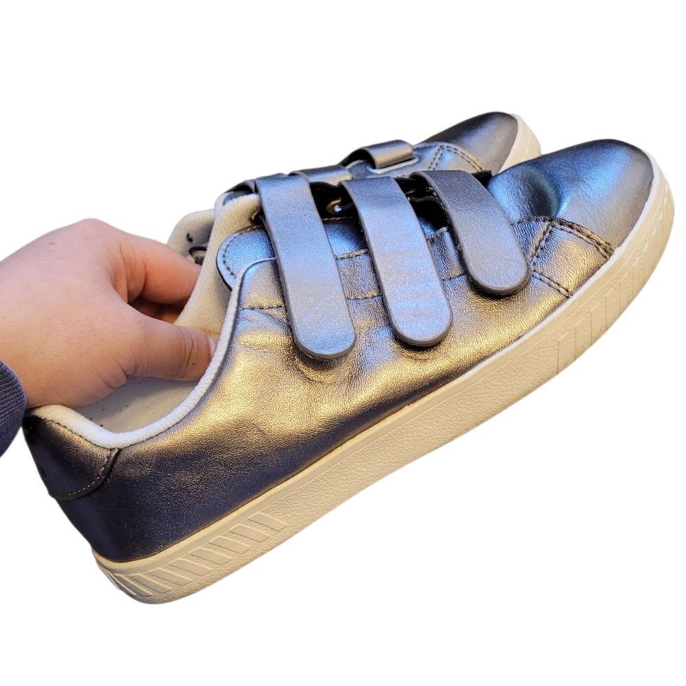 Tretorn Women's Metallic Silver Strappy Sneakers Size US 7